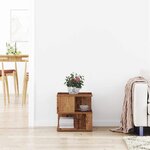 vidaXL Table d'appoint Bois Ancien 30 x 30 x 55 cm Bois d'ingénierie