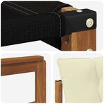 vidaXL Ensemble de canapés d'extérieur 7 pc Naturel et Crème