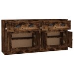 vidaXL Buffets 2 Pièces chêne fumé bois d'ingénierie