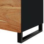 vidaXL Table basse 80x50x40 cm Bois d'acacia solide et d'ingénierie