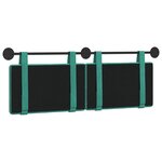vidaXL Tête de lit suspendue Turquoise Velours