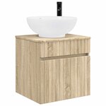 vidaXL Meuble de lavabo mural Chêne Sonoma 49 x 44 5 x 66 5 cm