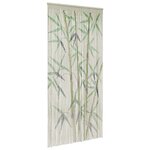 VidaXL Rideau anti-insectes imprimé 100x220 cm bambou