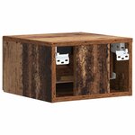 vidaXL Table d'appoint murale Bois ancien 34 5 x 33 x 20 cm