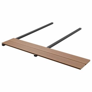 vidaXL Planche de terrasse 4 pièces Teck WPC