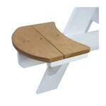 AXI Table Picnic UFO ronde Brun Blanc 120x120x56cm