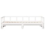 vidaXL Lit de jour sans matelas blanc 90x200 cm bois de pin massif