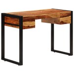 vidaXL Bureau avec 2 tiroirs 110x50x77 cm Bois solide de Sesham