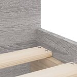 vidaXL Cadre de lit avec tiroirs sonoma gris 90x200 cm