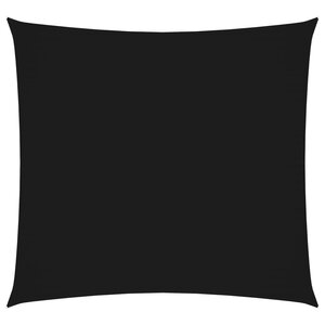 vidaXL Voile de parasol tissu oxford carré 5x5 m noir
