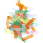 Confettis multicolores rectangulaires 6 x 1 5 cm