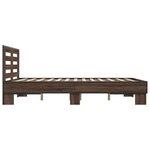 vidaXL Cadre de lit sans matelas chêne marron 140x190 cm