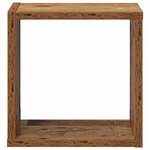 vidaXL Étagères murales avec étagère 4 Pièces Bois ancien 26 x 15 x 26 cm