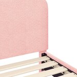 vidaXL Cadre de lit pour enfants avec tête de lit Rose 90 x 200 cm