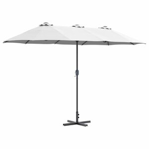 vidaXL Parasol de jardin Couleur sable 370 x 197 x 239 cm