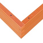 vidaXL Jardinière cire marron 100x100x23 cm bois de pin massif