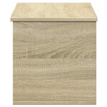 vidaXL Boîte de rangement chêne sonoma 90x35x35 cm bois d'ingénierie