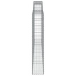 vidaXL Paniers à gabions arqués 2 Pièces 400x30x160/180 cm Fer galvanisé