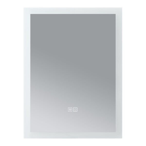 Miroir décoration moderne design LED pour salle de bain 60 x 45 x 3 cm blanc 03_0010170