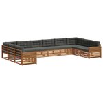 vidaXL Ensembles de canapés 6 pc Naturel et Anthracite