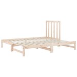 vidaXL Lit coulissant sans matelas 2x(90x190) cm