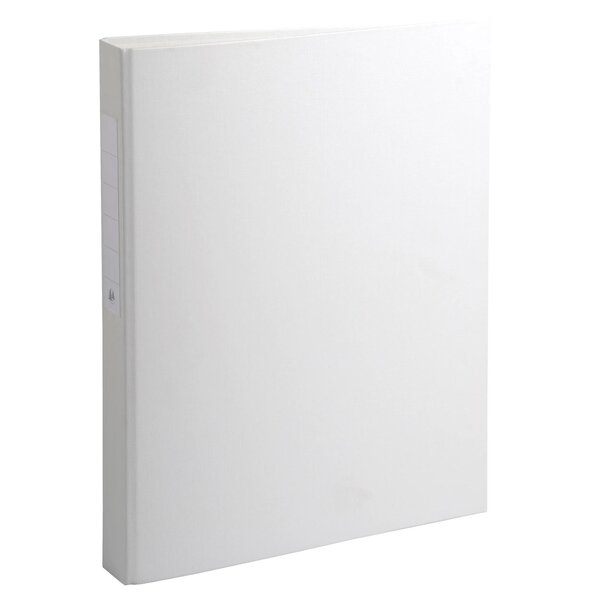 Classeur Rembordé Polypropylène 2 Anneaux Ronds De 25mm Sur 3eme De Couverture - Blanc - X 10 - Exacompta
