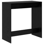 vidaXL Table de bar Chêne noir 102 x 50 x 103 5 cm Bois d'ingénierie