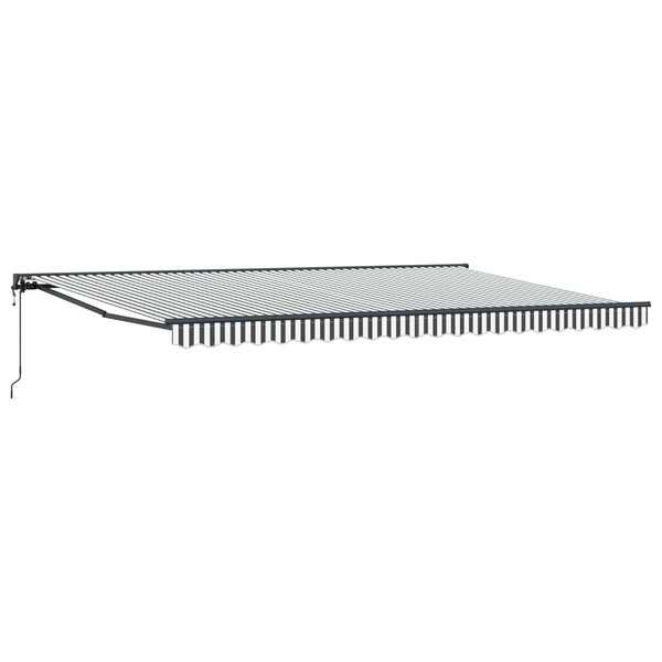 vidaXL Cadre d'auvent Anthracite et blanc 500 × 300 cm