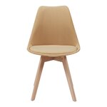 Lot de 6 chaises de salle à manger velours côtelé jaune moutarde 03_0009895