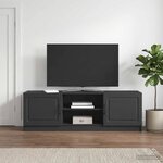 vidaXL Meuble TV Noir 150 x 31 x 47 cm Bois d'ingénierie