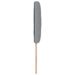 vidaXL Tête de lit Gris clair tissu