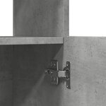 vidaXL Buffet haut gris béton 63x33x140 cm bois d'ingénierie