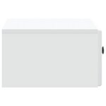 vidaXL Cabinet de chevet mural avec tiroir Blanc 49 x 34 5 x 20 cm