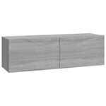 vidaXL Ensemble de meubles TV 8 Pièces Sonoma gris Bois d'ingénierie