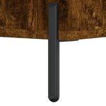 vidaXL Table de chevet chêne fumé 40x35x47 5 cm bois d’ingénierie