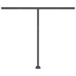 vidaXL Auvent automatique capteur de vent et LED 350x250 cm Anthracite