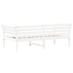 vidaXL Lit de jour sans matelas blanc 90x190 cm bois de pin massif