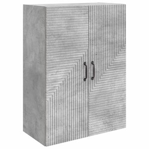 vidaXL Armoire Murale Gris béton 66 x 34 5 x 90 cm Bois d'ingénierie