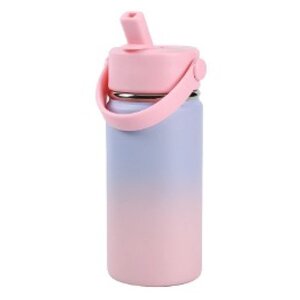 Gourde thermique avec poignee - Rose et lilas