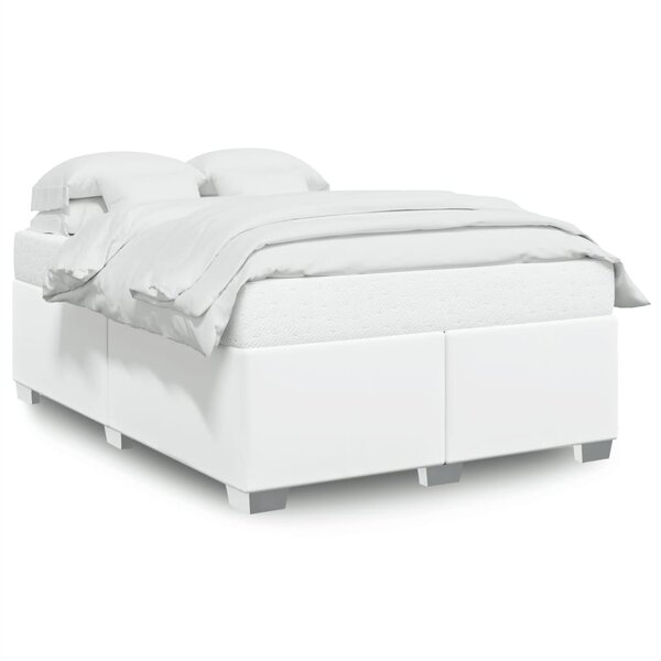 vidaXL Cadre de lit sans matelas blanc 140x200 cm similicuir