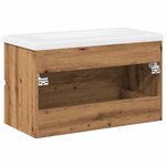 vidaXL Armoire lavabo avec bassin intégré chêne artisanal