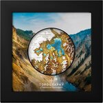 Pièce de monnaie en Argent 25 Dollars g 155.5 (5 oz) Millésime 2025 Topography YELLOWSTONE