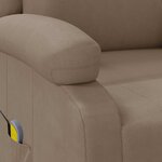 vidaXL Fauteuil de massage Cappuccino Similicuir