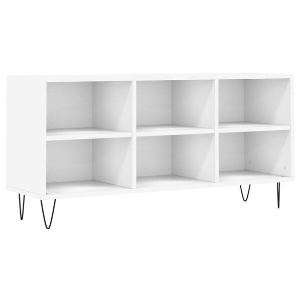 vidaXL Meuble TV blanc 103 5x30x50 cm bois d'ingénierie