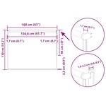 vidaXL Store enrouleur occultant largeur du tissu 156 6 cm polyester