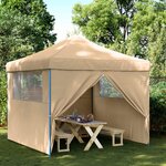 vidaXL Tente de fête Beige 292 x 292 x 315 cm Tissu Oxford