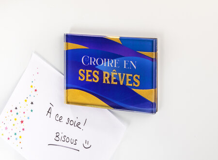 Série d'Artiste - Magnet en verre - Croire en ses rêves