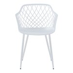 Lot de 2 chaises de salle à manger salon design moderne cuisine 82 x 56 x 52 cm blanc 03_0009623