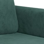 vidaXL Ensemble de canapés 2 Pièces vert foncé velours