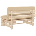 vidaXL Canapé central palette de jardin bois de pin imprégné